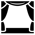 Theater Curtains SVG Icon